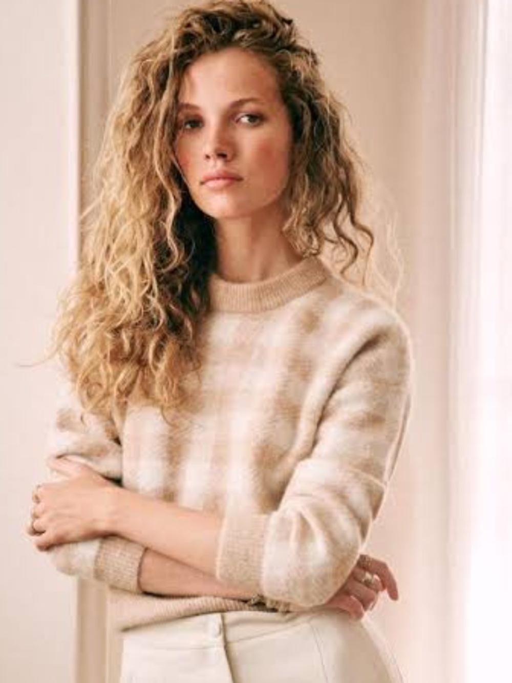 Sézane Becky Sweater in Gingham